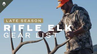 FREEZING Temps! - Brandon Evans' Rifle Elk Gear List