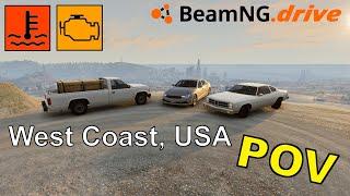 Just some POV driving on West Coast USA - BeamNG Drive