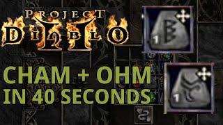 Cham + Ohm drops in the span of 40 seconds in Season 9 of Project Diablo 2