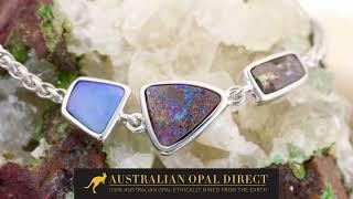 Boulder Opal Bracelet for Sale, Blue  Opal Bracelet - Australian Opal Direct | Worldwide Shipping