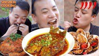 NUTRITIOUS EGGS, EDIBLE GLUE, THE HARDEST VEGETABLE| Chinese Food Eating Show | Funny Mukbang ASMR