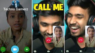 Techno Gamerz Call Me  Whatsapp Call With Techno Gamerz  Techno Gamerz Video Call #shorts