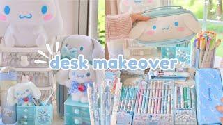 Desk + stationery organization makeover (sanrio) ･ﾟ:*⋆୨୧˚