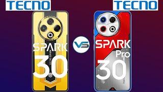 Tecno Spark 30 VS Tecno Spark 30 Pro | Tecno Spark 30 Pro VS Tecno Spark 30 | Tecno Spark 30 Series