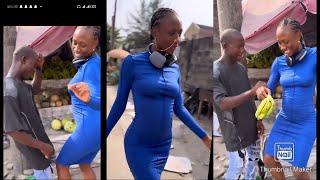 Korra Obidi Shock Everyone with her new video dance as banana seller hold her west