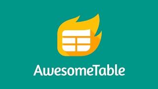 Awesome Table - Display Google Spreadsheet data