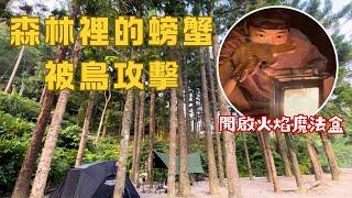 哲遊記Camping  ︎ 第35露｜車程不到一小時的森林露營區｜캠핑｜キャンプ｜camping ｜CAMVIL油爐燈開箱｜CAMVIL螃蟹帳篷｜文森知萊露營區