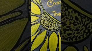 Flower painting with quote #creative #art #diy #aditi