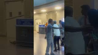 Ajithkumar   and his family  #chennaiinternationalairport #ajith #ajithkumar #shalini#behindwoods