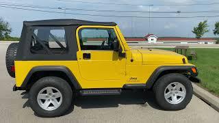 2004 Yellow TJ Jeep wrangler