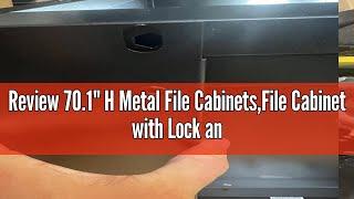 Review 70.1" H Metal File Cabinets,File Cabinet with Lock and Adjust Shelves,3 Drawers Office Storag