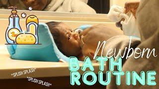 Newborn Baby Bath Time Routine | Baby Hates Baths | Newborn Vlog