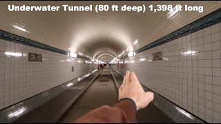 The Hamburg, Germany Elbtunnel (A famous footpath under the Harbor!) #Hamburg #germany