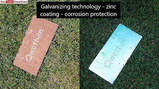 Process of galvanizing technology, zinc coating preparation. Surface treatment. // Qwethen logo //