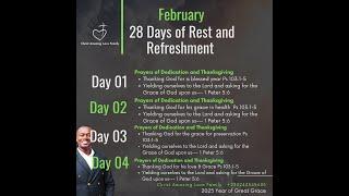 28 Days of Rest & Refreshment #LetsPray | You Shall testify! | 250225 | 2025 Year of Great Grace