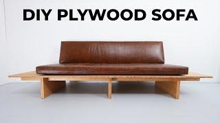 DIY SOFA MADE OUT OF BAMBOO PLYWOOD + FREE PLANS