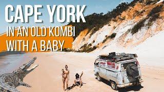 1/3 CAPE YORK IN AN OLD KOMBI WITH A BABY