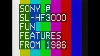 Sony SL-HF3000 - Stop frame animation from a 1986 Betamax!