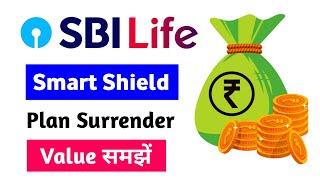 SBI life smart shield plan surrender value | sbi life smart shield plan | sbi life term insurance