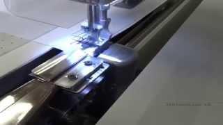 DigiSew™ • Cutting, hemming and sewing of PVC/silicon stripes on banner