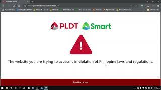 PLDT and SMART got Banned IP taken over Pirated Website (BE WARNED)