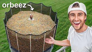 We Filled Trampolines w/ the Most Ridiculous Items!