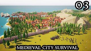 The First RAIDERS - Settlements Rising - Banished & Farthest Frontier Like || Survival Lets Play 03