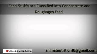 Classification of feed stuff