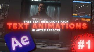 Smooth Text Animations Tutorial | After Effects Guide [Free Text Animations Pack]