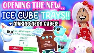 OPENING THE NEW..ICE CUBE TRAYS!+ MAKING NEON PETS!️️#adoptmeroblox #preppyadoptme #preppyroblox