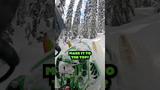 Snowmobiling up technical terrain  @skidoo #skidoo