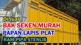 Bak Truk Seken Bagus dan Murah, Papan Lapis Plat, Ram Pipa Stenlis