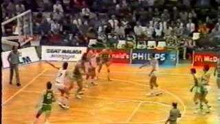 Cibona vs Zalguiris 1986, Crazen Petrovic vs Arvydas Sabonis