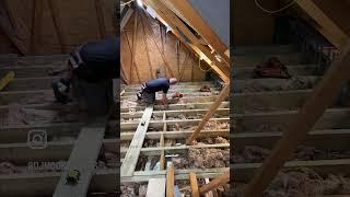 Loft conversion carpentry work #loftconversion #builder #loft #construction #loftextension