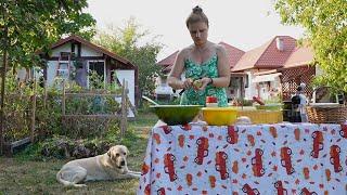 Cooking tacos in the village. Hot summer!