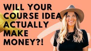 How to choose your PROFITABLE course topic!