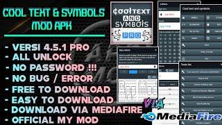 COOL TEXT & SYMBOLS MOD | ALL UNLOCK | FREE