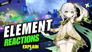 [Hindi] ALL ELEMENTAL REACTIONS EXPLAIN | Mith Is Live | GENSHIN IMPACT INDIA