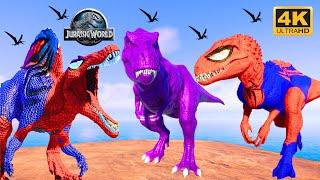 CHOOCHOO CHARLES Trex Dinosaur Heist Adventure: Giant Triceratops, Pteranodon Cartoon Jurassic World