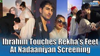 Ibrahim Ali Khan Marks 24th Birthday With Rekha’s Blessing And Nadaaniyan Screening! | Trending