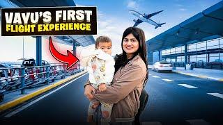 First Flight of Vayu  || Travelling Alone with my One year old ️ || Hellops8