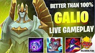 BETTER THAN 100% GALIO INSANE DAMAGE! - Wild Rift HellsDevil Plus Gameplay