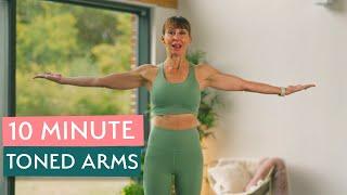 10 Minute Toned Arms Workout | No Equipment | Arm Workout for Women 10 mins