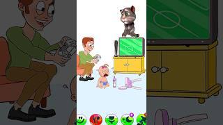 tom don’t break the Tv  my talking tom #funny #mytom2 #mytalkingtom2 #memes #viralshorts