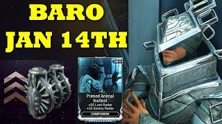 Baro Ki'Teer Brought Primed Animal Instinct And Mod Drop Chance Boosters!