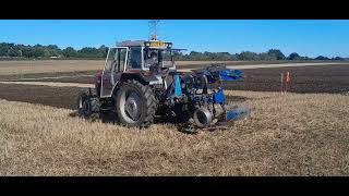 Massey Ferguson MF398 4wd Southwell ploughing match 2024 2 furrow reversible