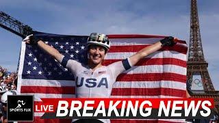 American Kristen Faulkner authors stunning gold medal victory in women's road race at Paris Olympics
