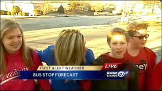 See Wednesday's 'FirstNews' bus stop shout out