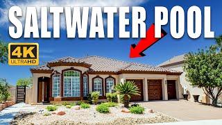 Single Story Gated Luxury Home for Sale in Henderson | Saltwater Pool | 4 Bed 3 Bath 2634sqft