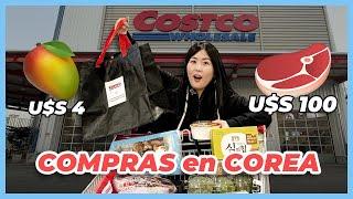 CARNE a 100 DÓLARES  Así es un SUPERMERCADO en COREA  DE COMPRAS en un COSTCO COREANO